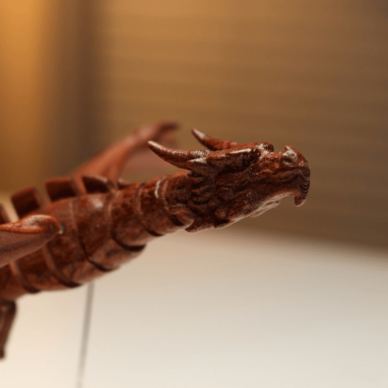Zhiqier Handcrafted Wooden Gothic Dragon Automaton