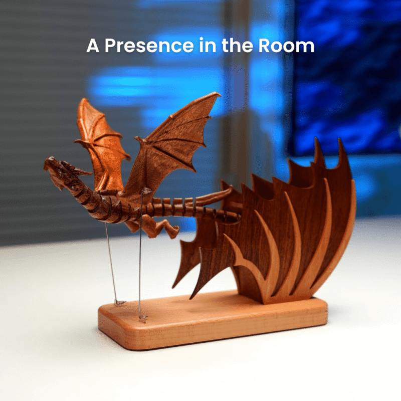 Zhiqier Handcrafted Wooden Gothic Dragon Automaton