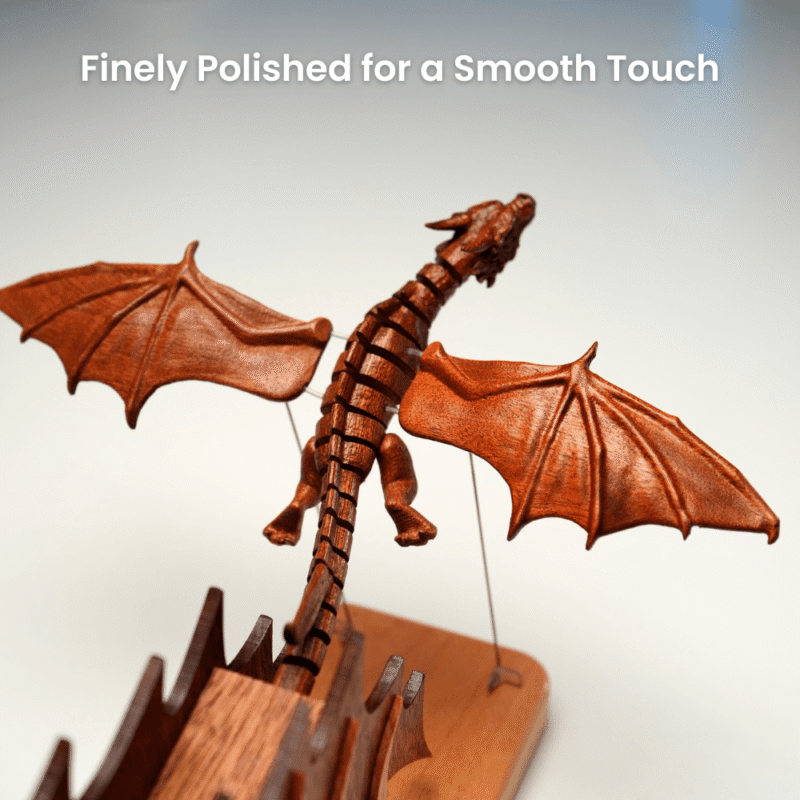 Zhiqier Handcrafted Wooden Gothic Dragon Automaton