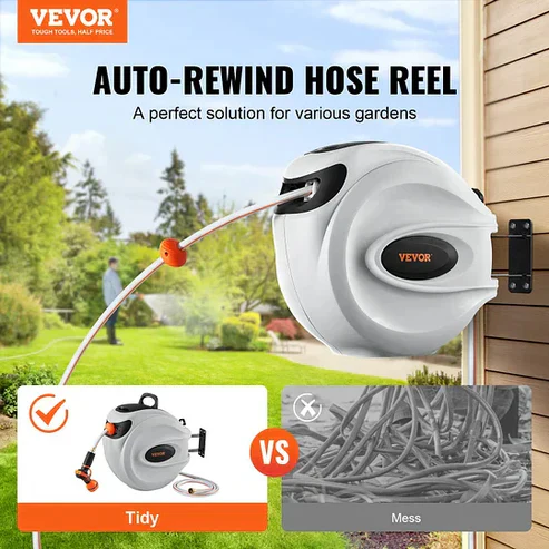 Wall Mount Smart Hose Management System - 180° Swivel