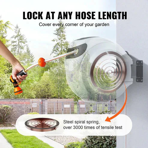 Wall Mount Smart Hose Management System - 180° Swivel