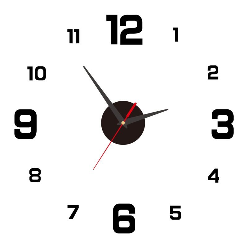 🥳2026 HOT SALE🥳⏰3D DIY Luminous Acrylic Wall Clock Set