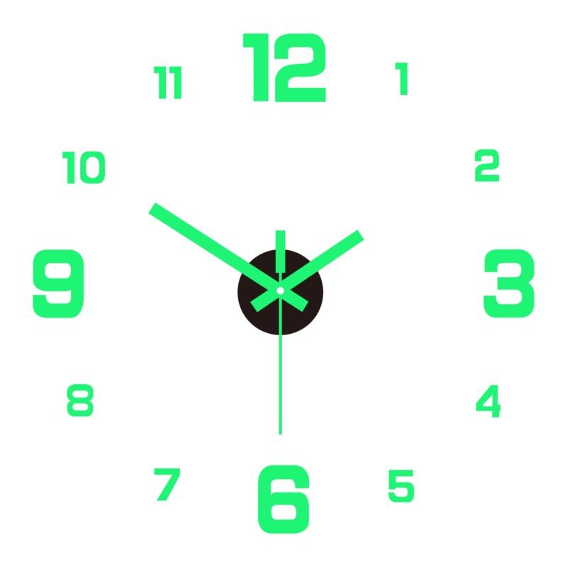🥳2026 HOT SALE🥳⏰3D DIY Luminous Acrylic Wall Clock Set