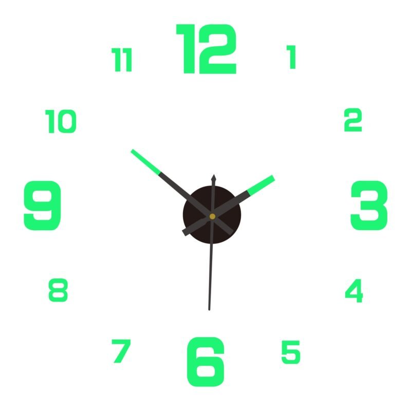 🥳2026 HOT SALE🥳⏰3D DIY Luminous Acrylic Wall Clock Set